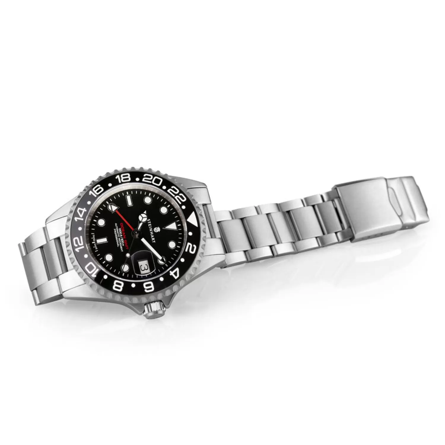 Gmt-Ocean 1 Sort Keramisk Dykkerur*Steinhart Watches Sale