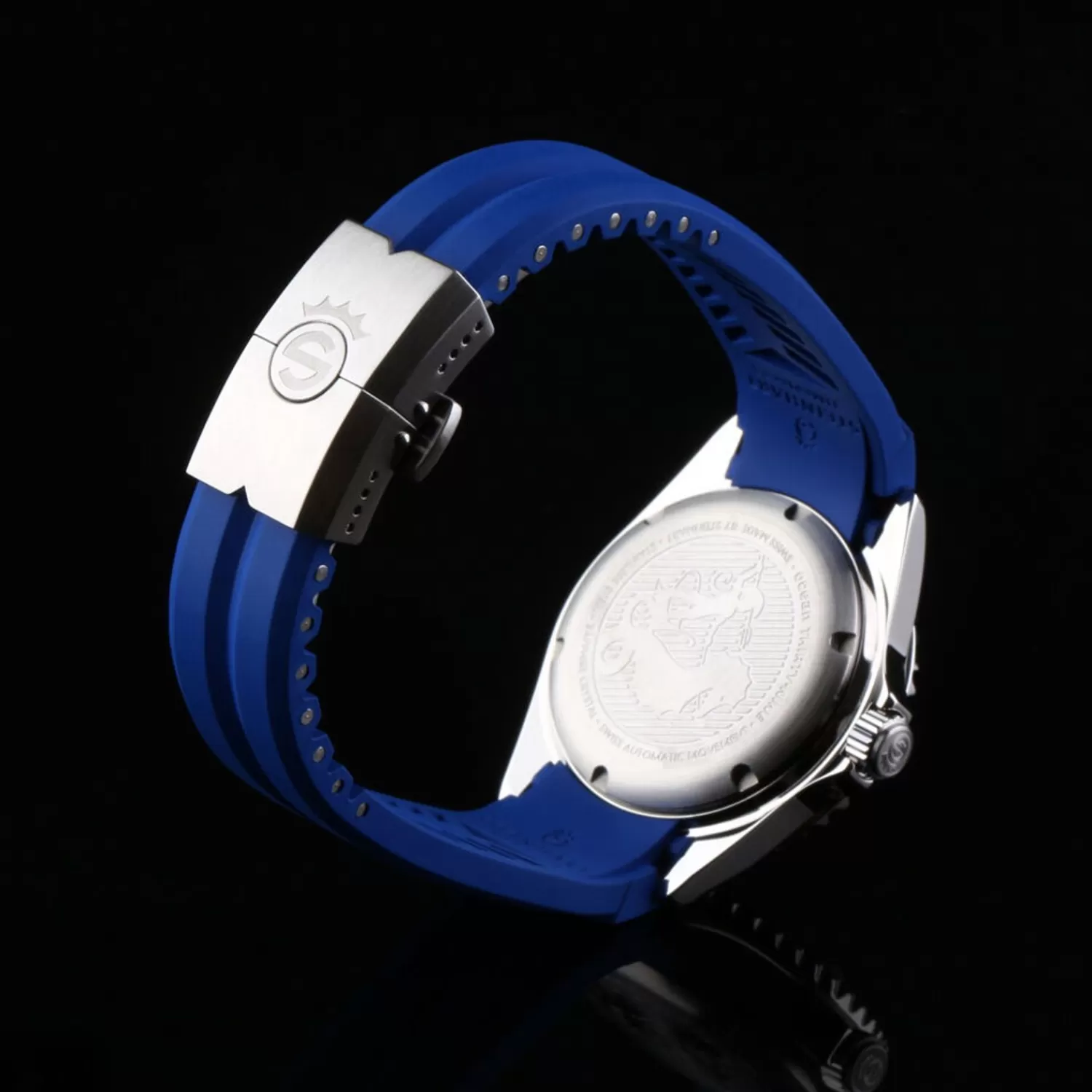 Gummistrop Bla Ny 20X16 Mm Til Ocean 39 Med Spaende Stal*Steinhart Watches Online