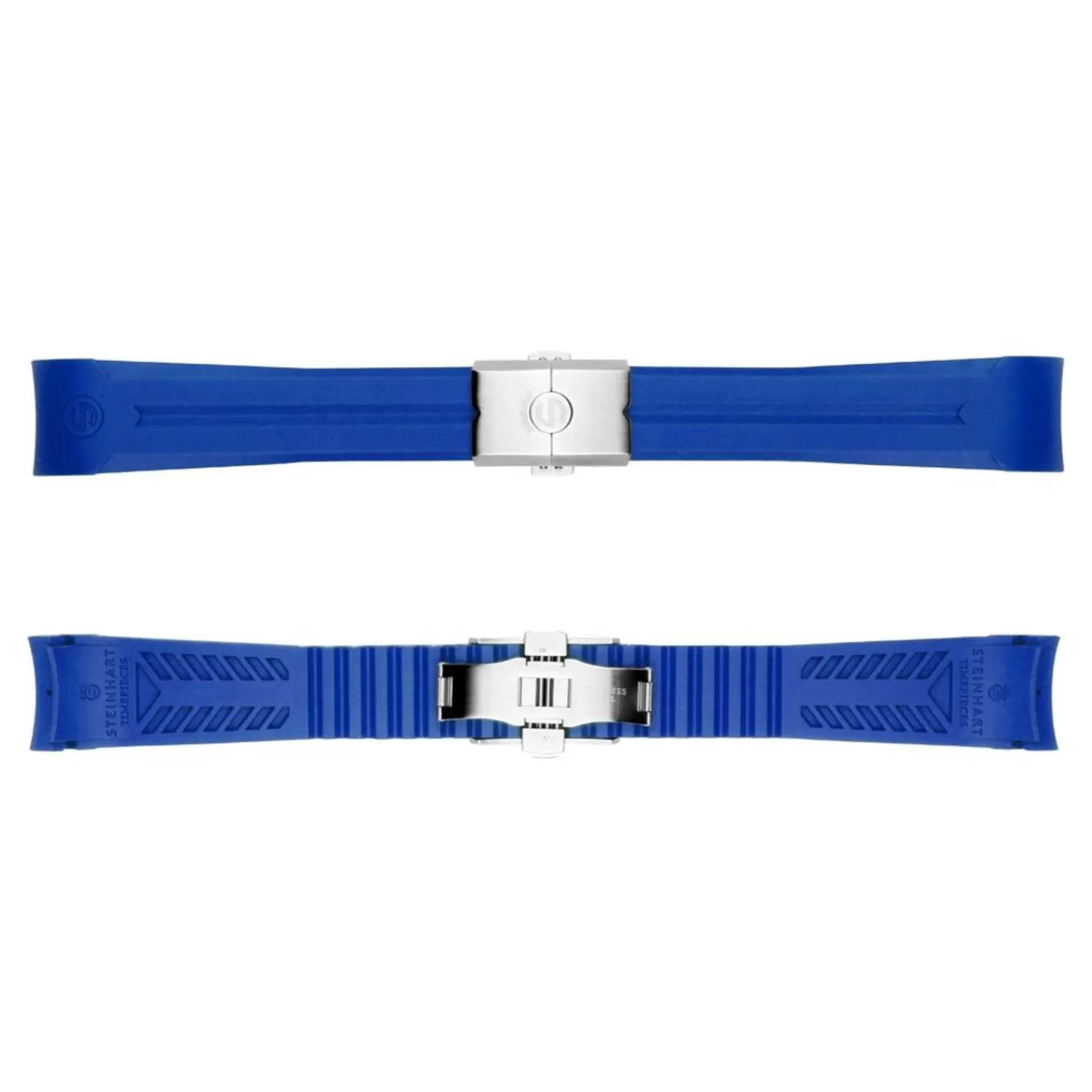 Gummistrop Bla Ny 22X18 Mm Til Ocean 42 Og Ocean 44 Med Lasestal*Steinhart Watches Cheap