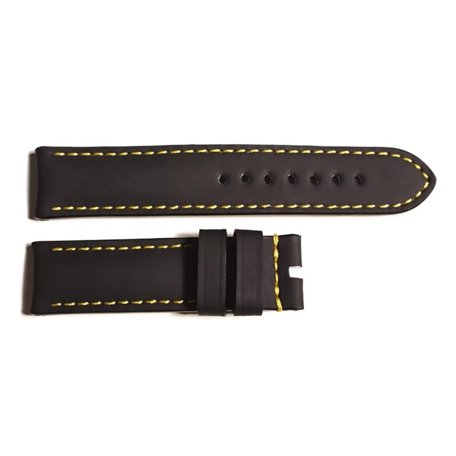 Gummistrop Sort Til Ocean 2, Storrelse M, Gule Syninger*Steinhart Watches Store
