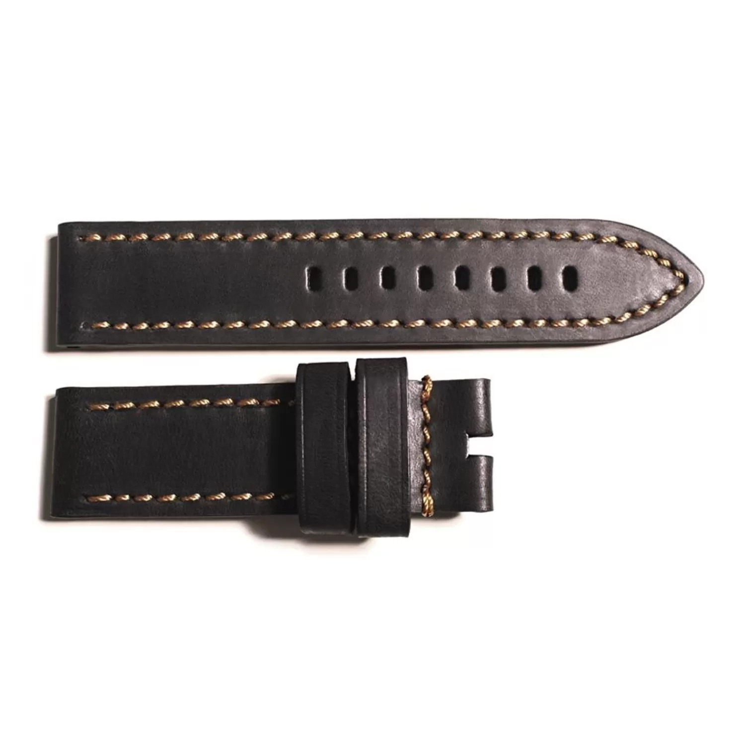 Laederrem Sort Marone Vintage Storrelse M*Steinhart Watches Outlet