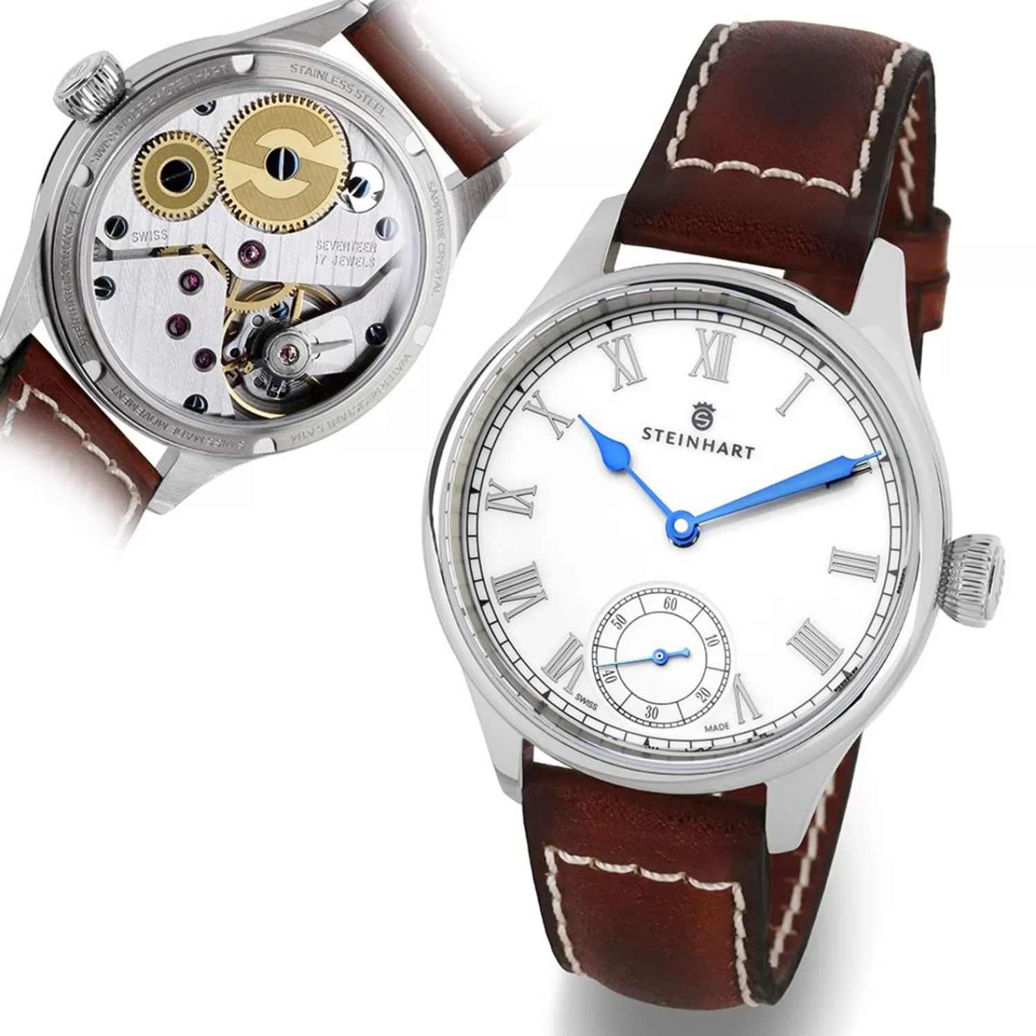 Marine Chronometer 42 White Roman*Steinhart Watches Sale