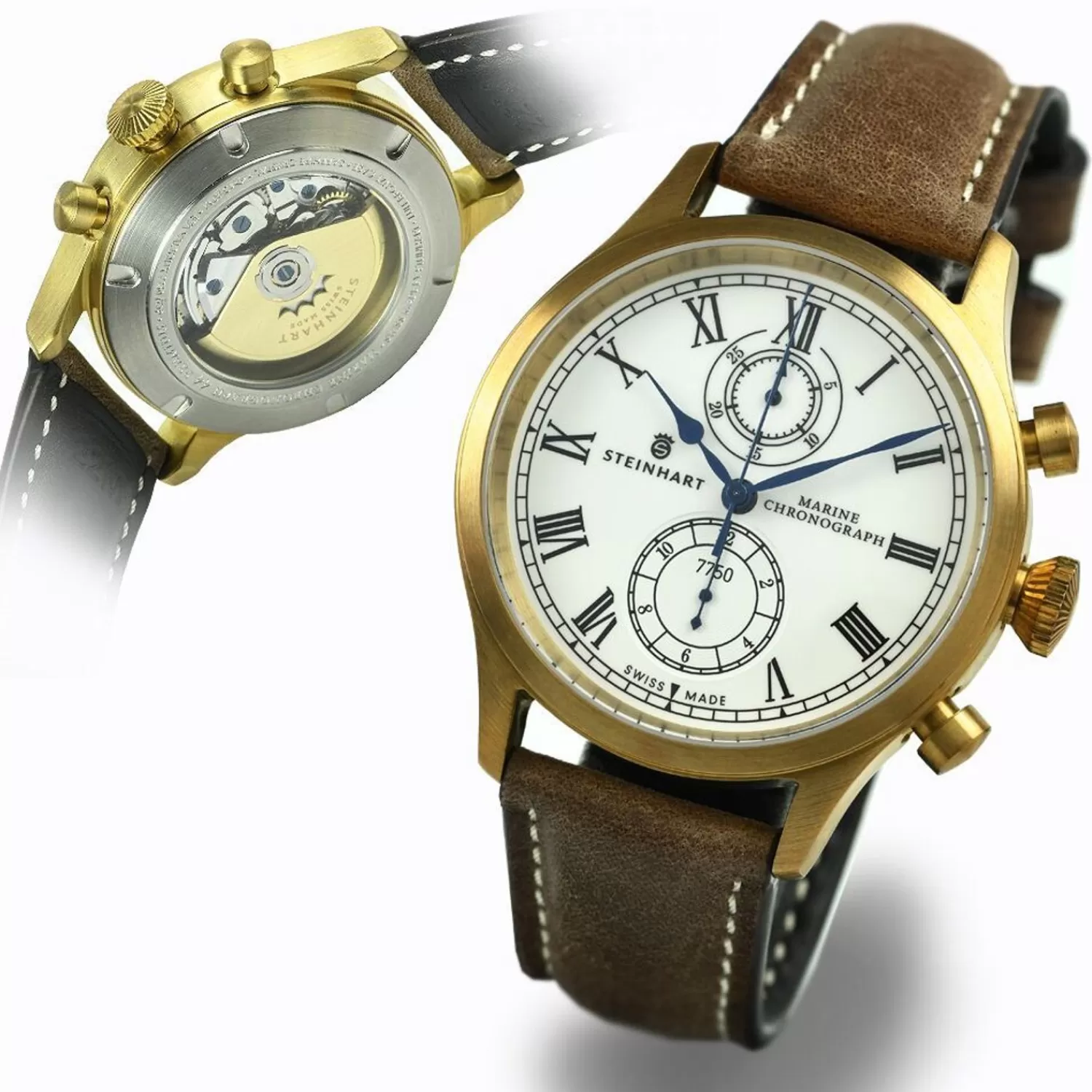 Marine-Chronograph Bronze Premium Romisk*Steinhart Watches Sale