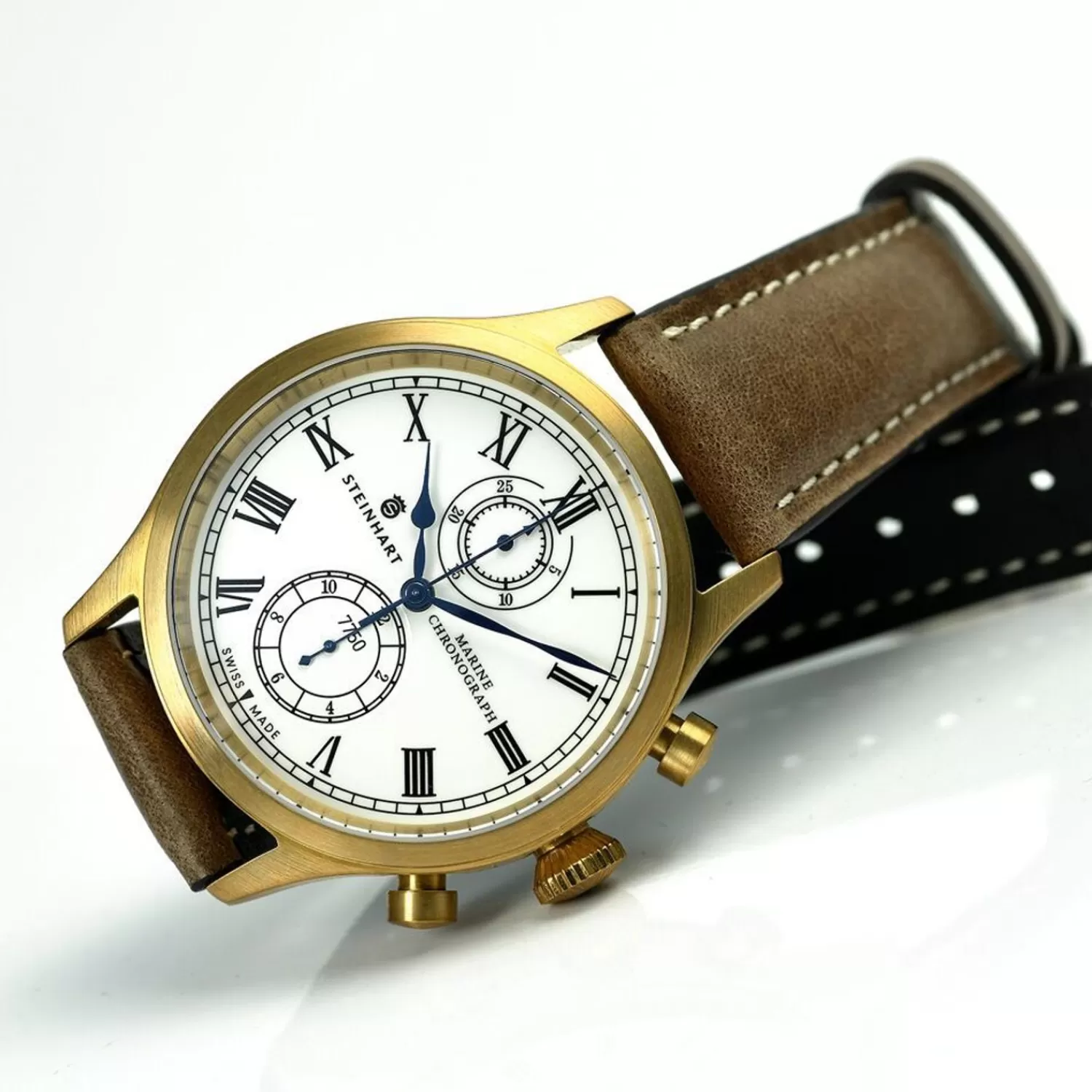 Marine-Chronograph Bronze Premium Romisk*Steinhart Watches New