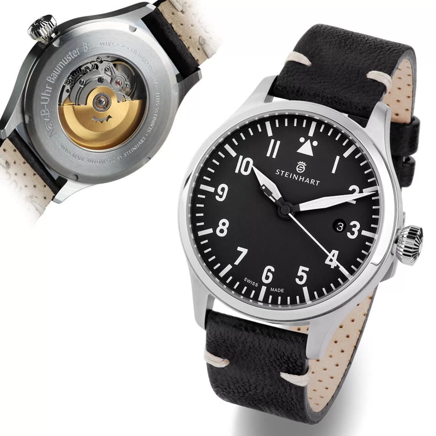 Nav B-Uhr 42 Sort A-Muster*Steinhart Watches Outlet