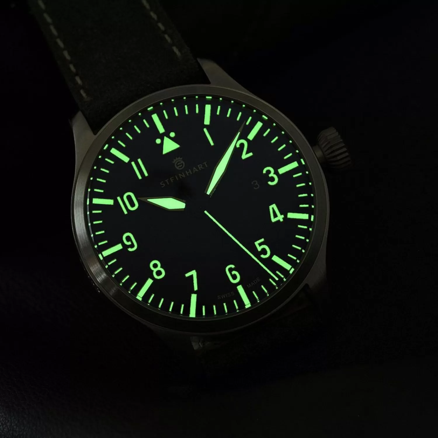 Nav B-Uhr 44 Date Vintage Gra*Steinhart Watches Hot
