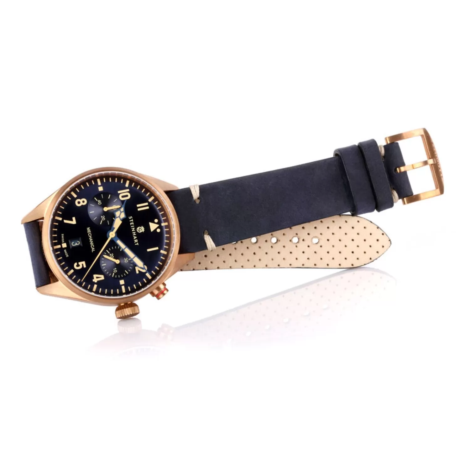 Nav.B - Monopusher Bronze 42 Bla*Steinhart Watches Cheap