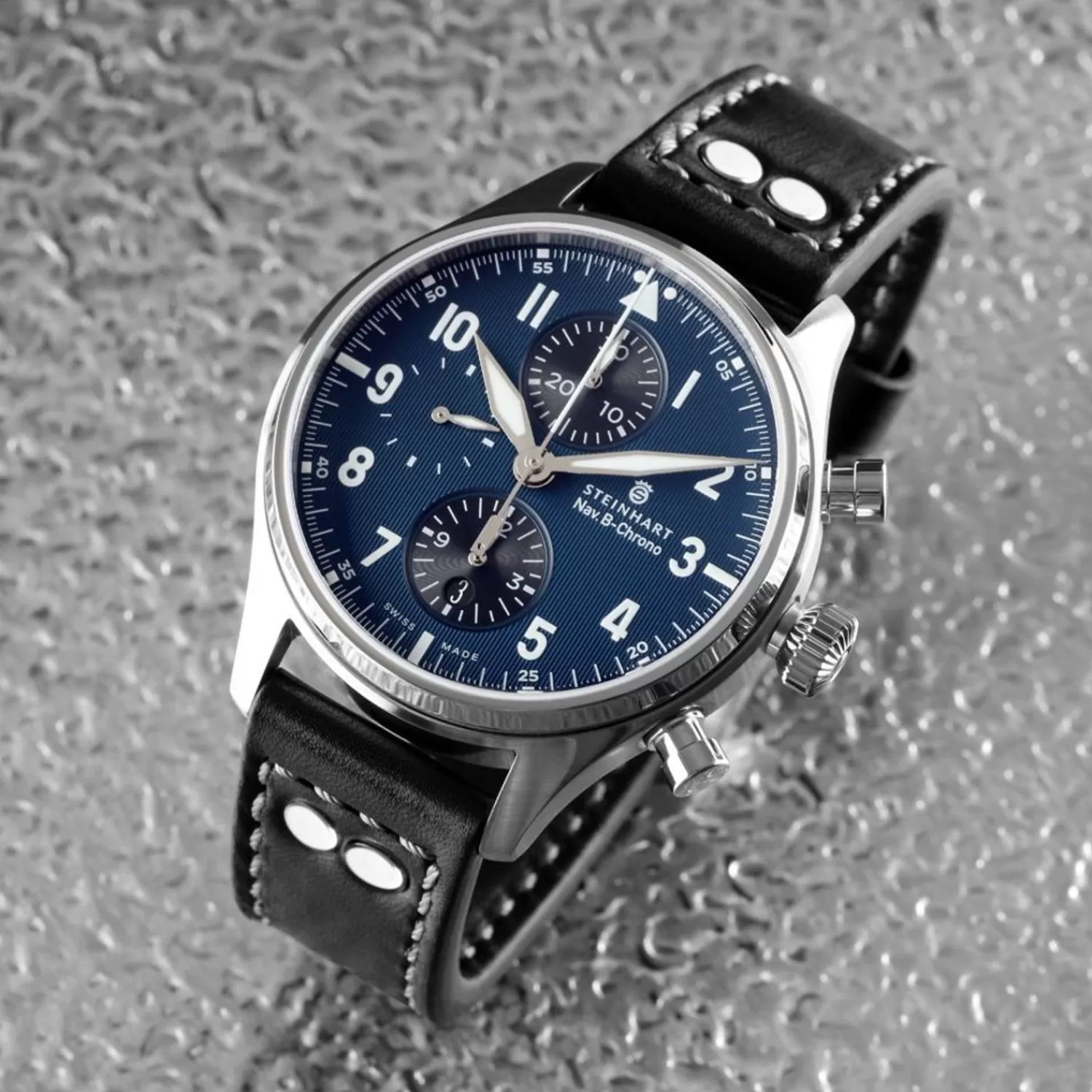 Nav.B-Chrono 42 Classic A-Type Bla*Steinhart Watches Outlet