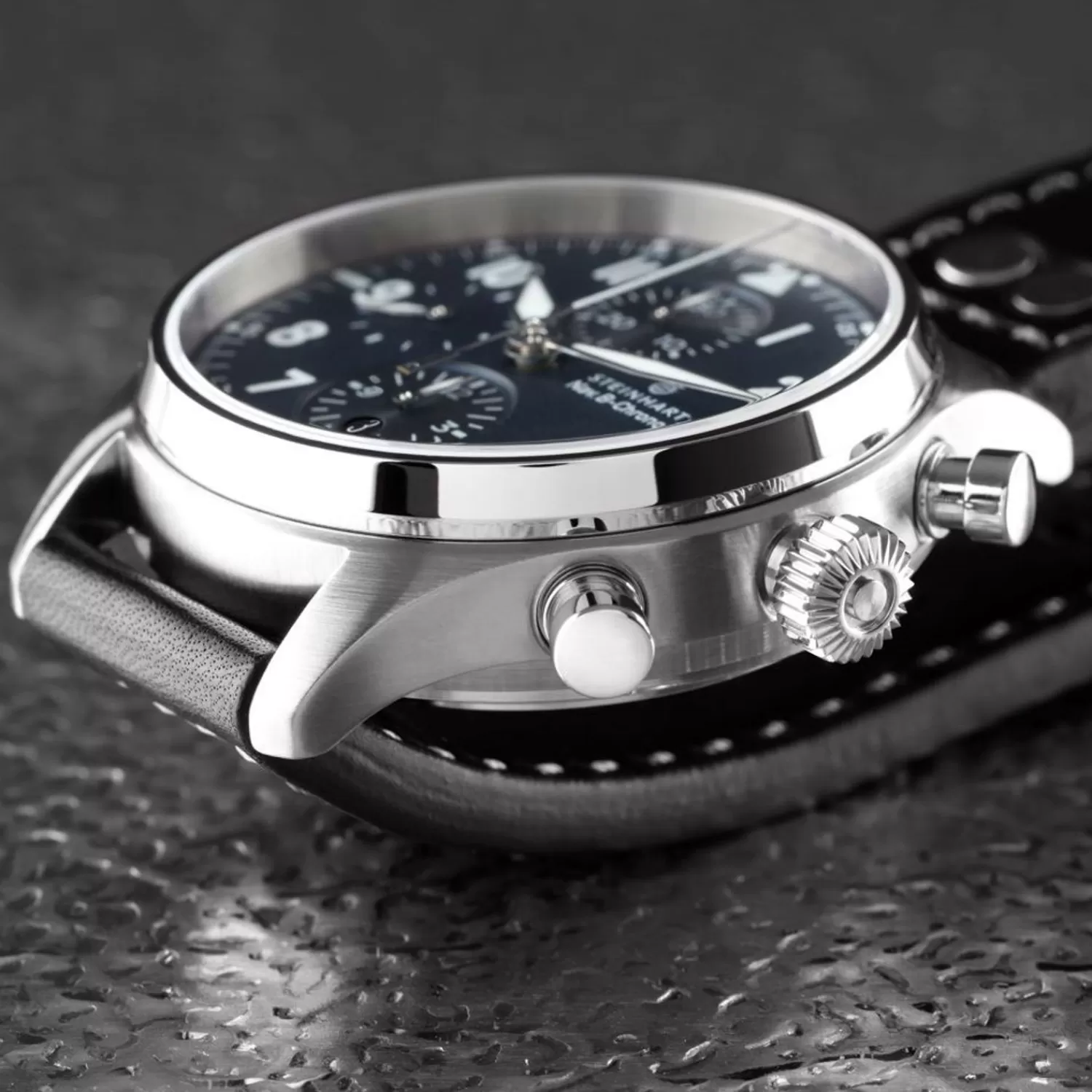 Nav.B-Chrono 42 Classic A-Type Bla*Steinhart Watches Outlet