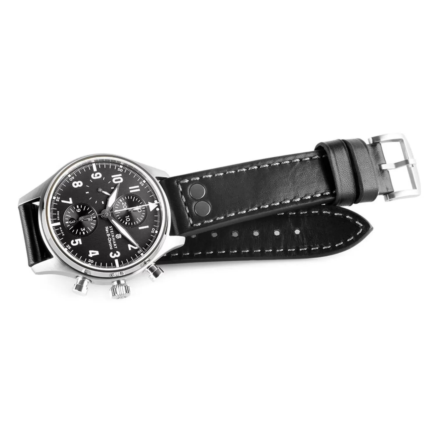 Nav.B-Chrono 42 Classic A-Type Sort*Steinhart Watches Clearance