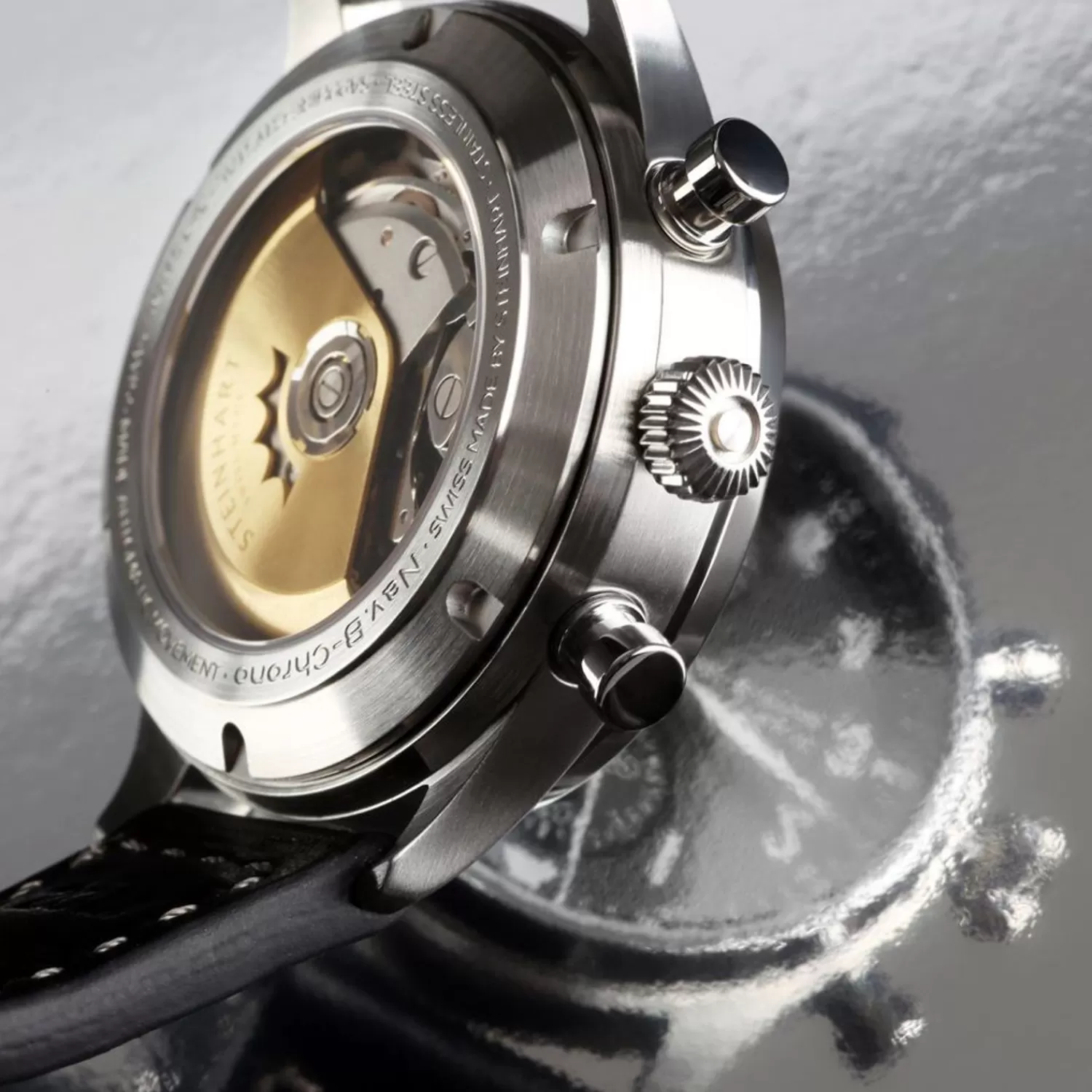 Nav.B-Chrono 42 Classic A-Type Sort*Steinhart Watches Clearance