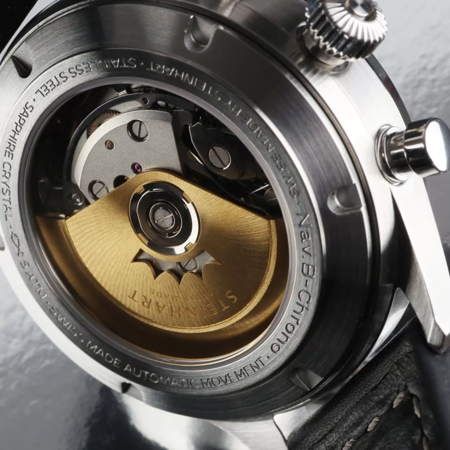 Nav.B-Chrono 42 Classic A-Type Sort*Steinhart Watches Best Sale