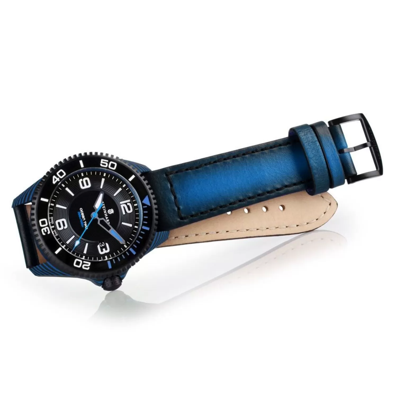 Ocean 2 Premium Carbon Blue Dykkerur*Steinhart Watches Flash Sale