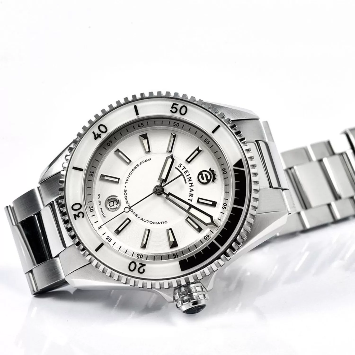 Ocean 2 Premium White Diver Watch*Steinhart Watches Online