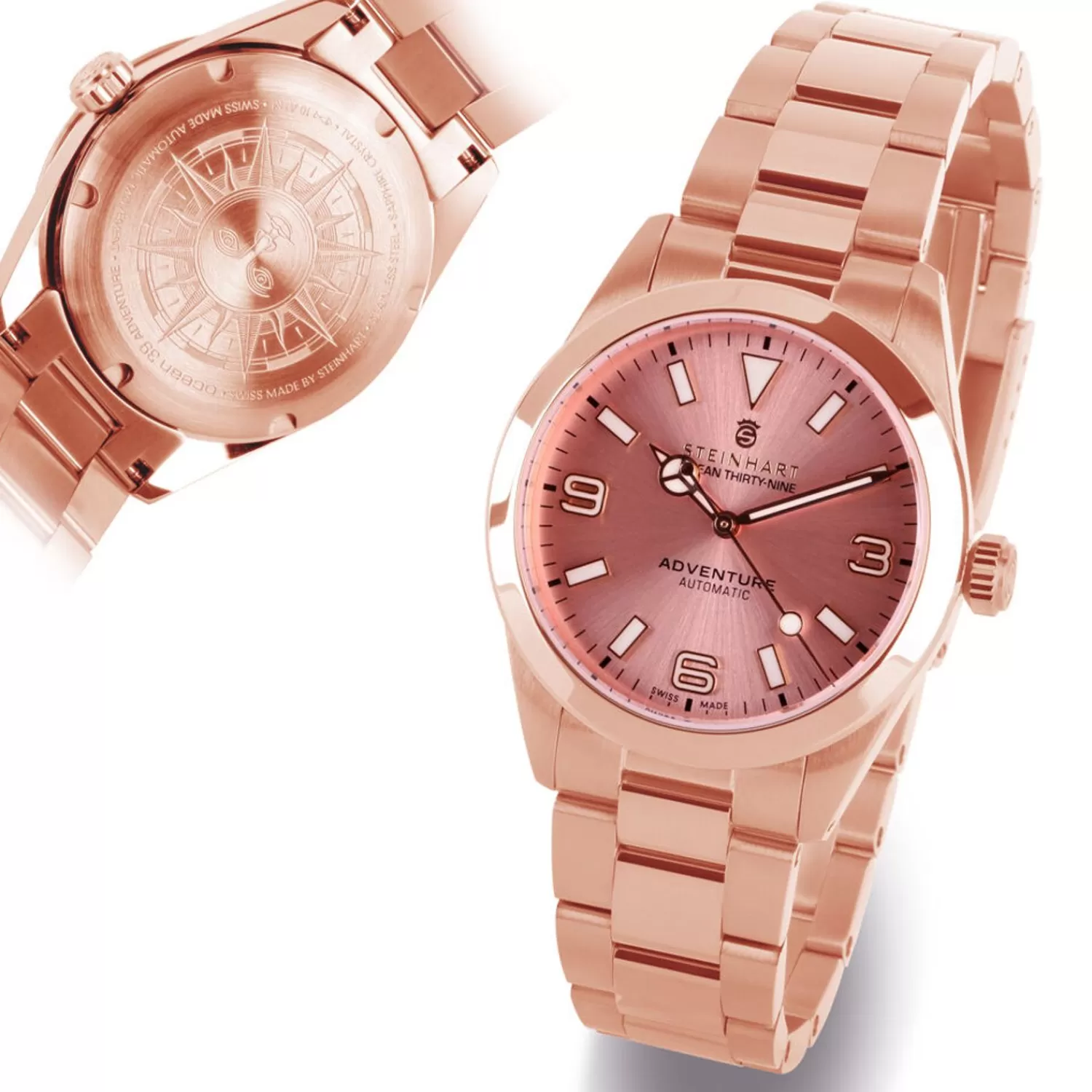 Ocean 39 Adventure Pink Guld*Steinhart Watches Sale