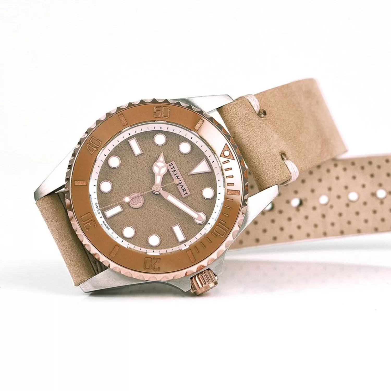 Ocean 39 Beige Keramisk Dykkerur*Steinhart Watches Online