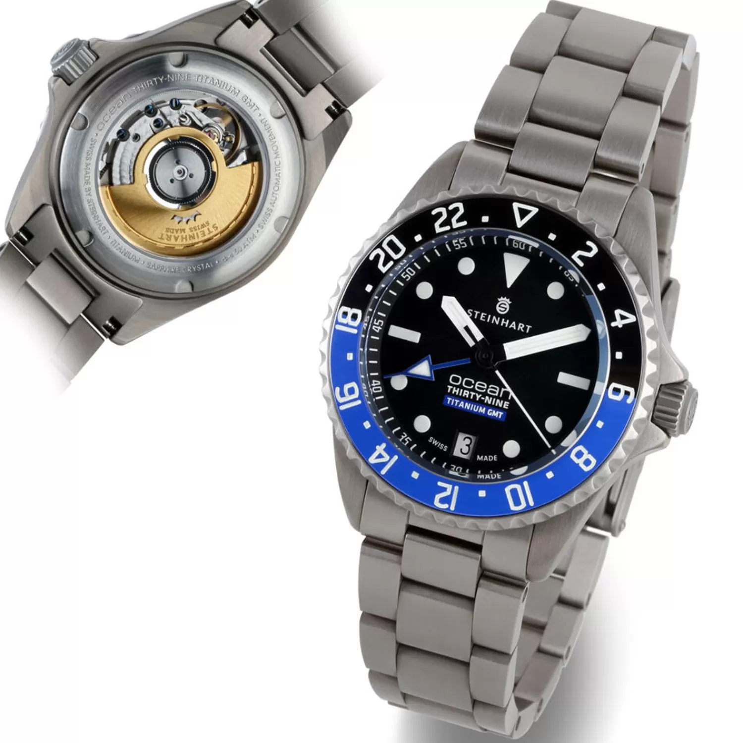 Ocean 39 Gmt Titan Premium Keramik*Steinhart Watches Cheap