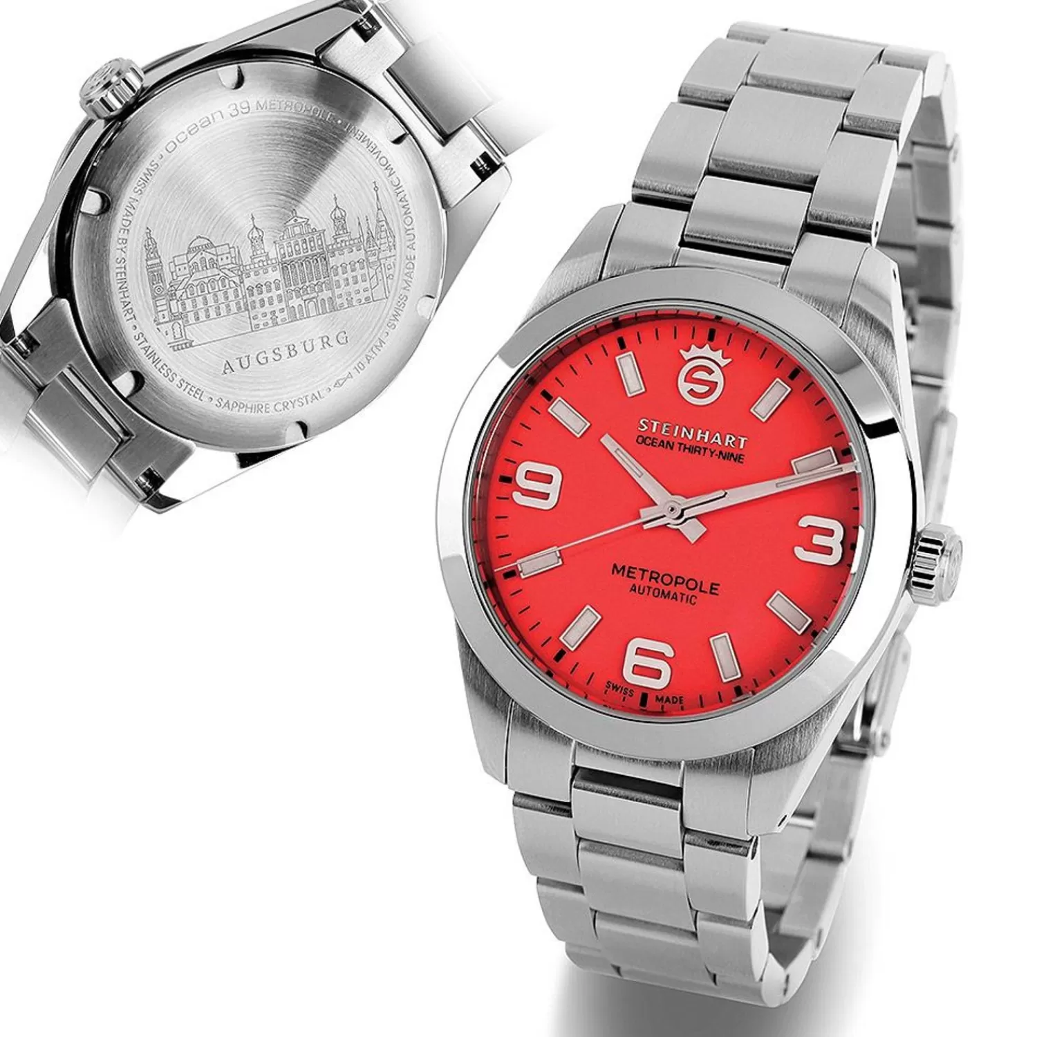 Ocean 39 Metropole Red*Steinhart Watches Discount