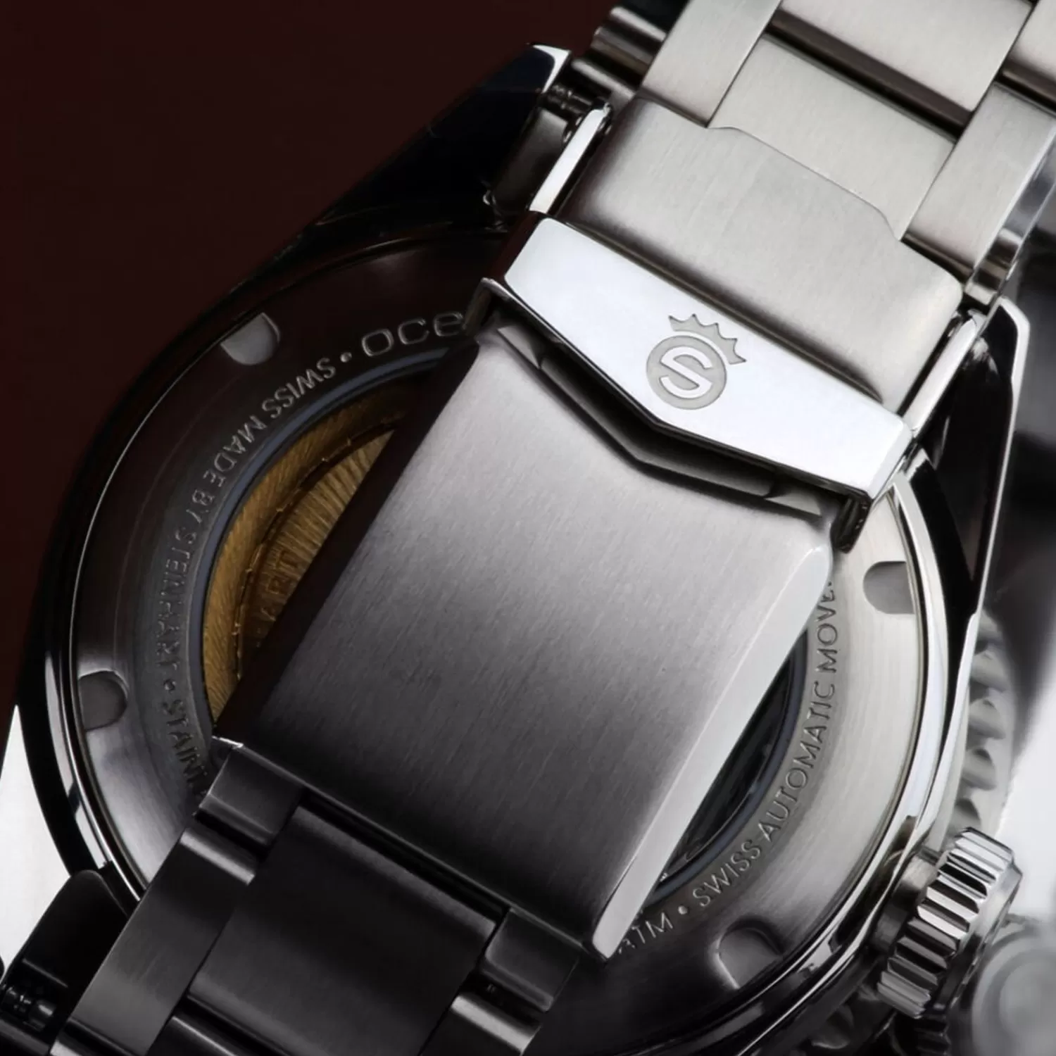 Ocean 39 Vintage Gmt Premium Rod Keramisk Dykkerur*Steinhart Watches Outlet