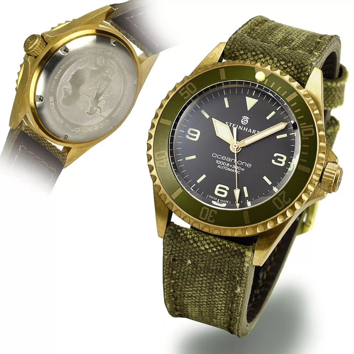 Ocean One Bronze Green Diver Watch*Steinhart Watches Clearance