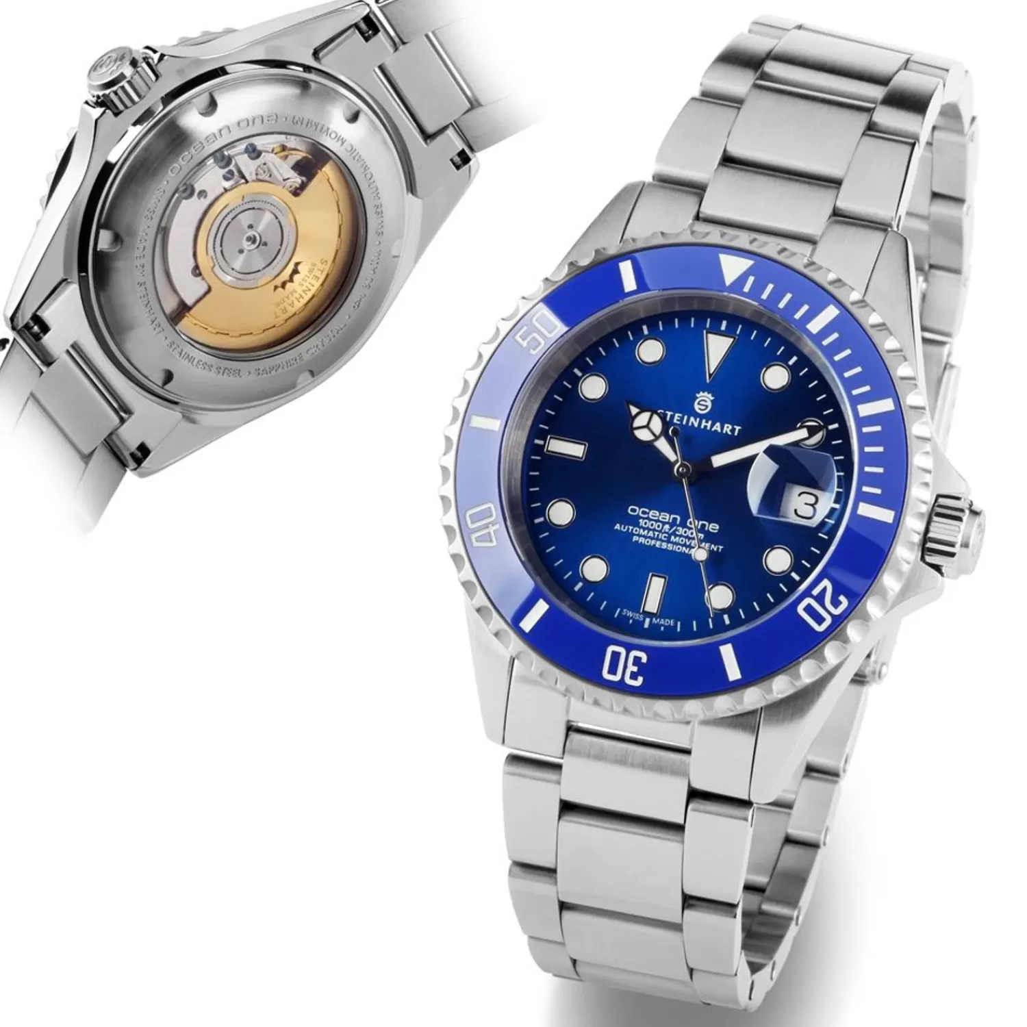 Ocean One Premium Blue Ceramic Diver Watch*Steinhart Watches Flash Sale