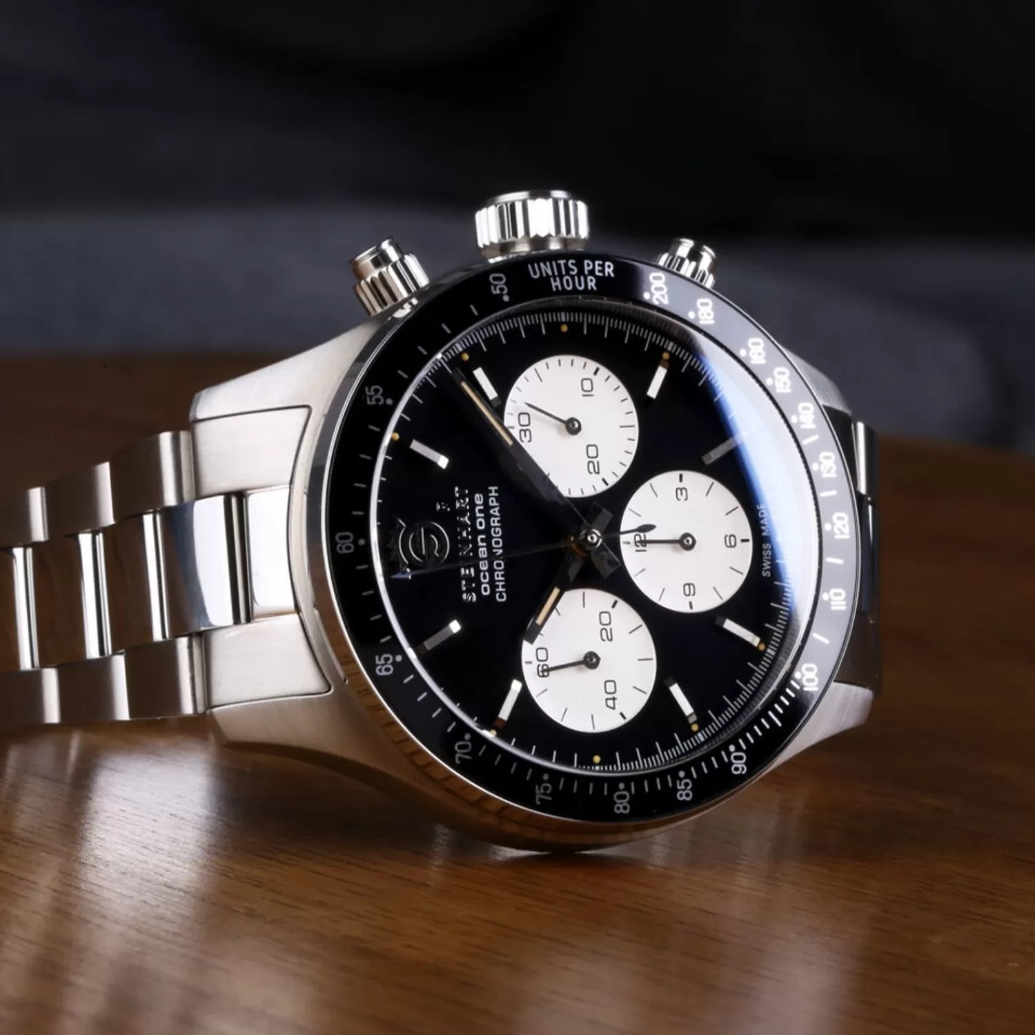 Ocean One Vintage Chronograph Ii Sort*Steinhart Watches Online