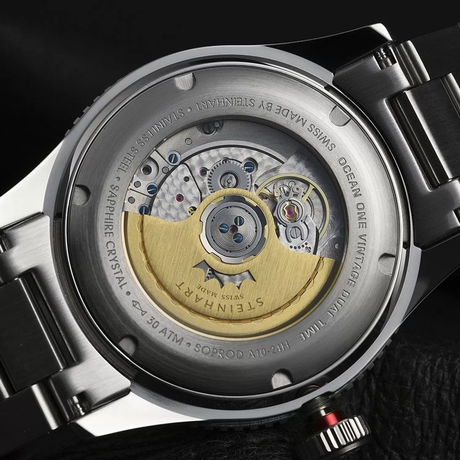 Ocean One Vintage Dual Time Premium Dykkerur*Steinhart Watches Outlet