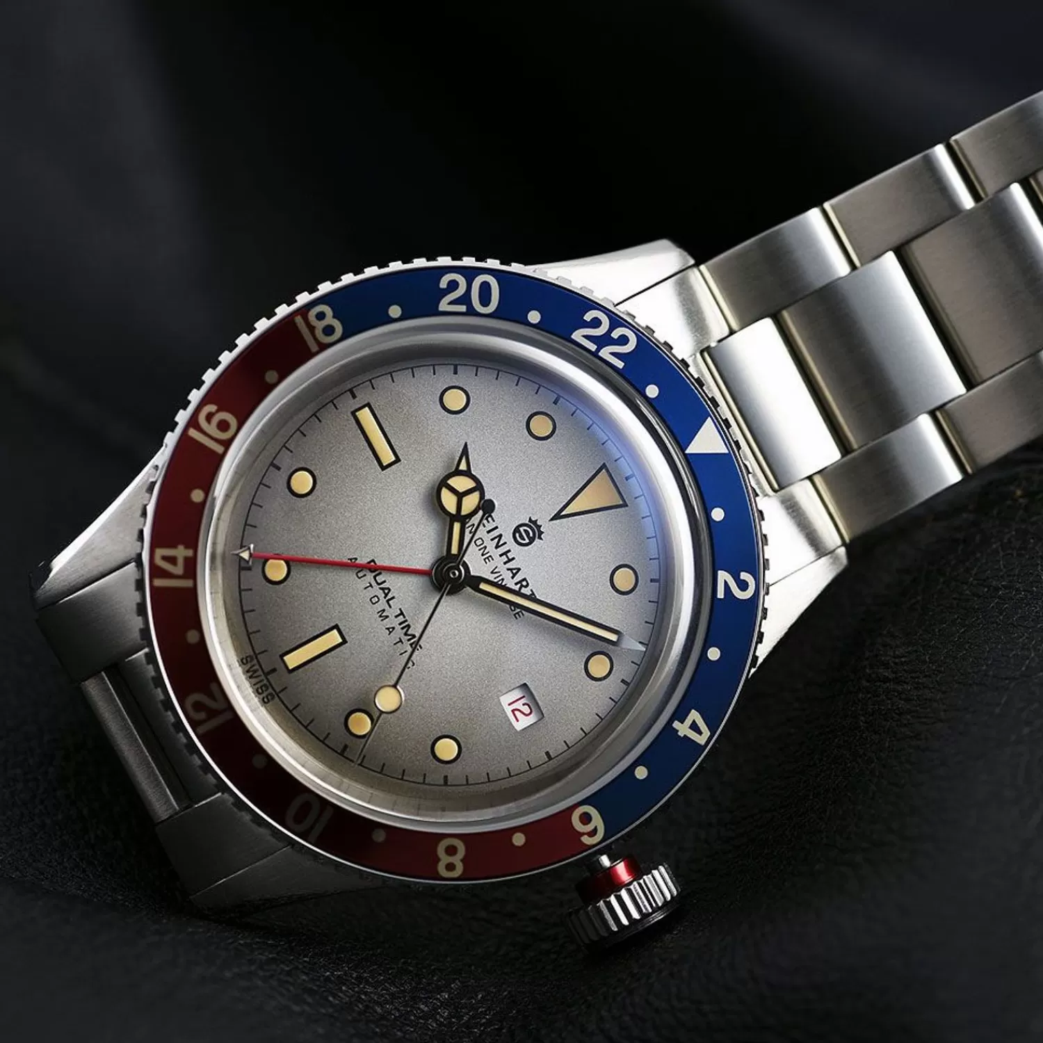 Ocean One Vintage Dual Time Premium Dykkerur*Steinhart Watches Outlet