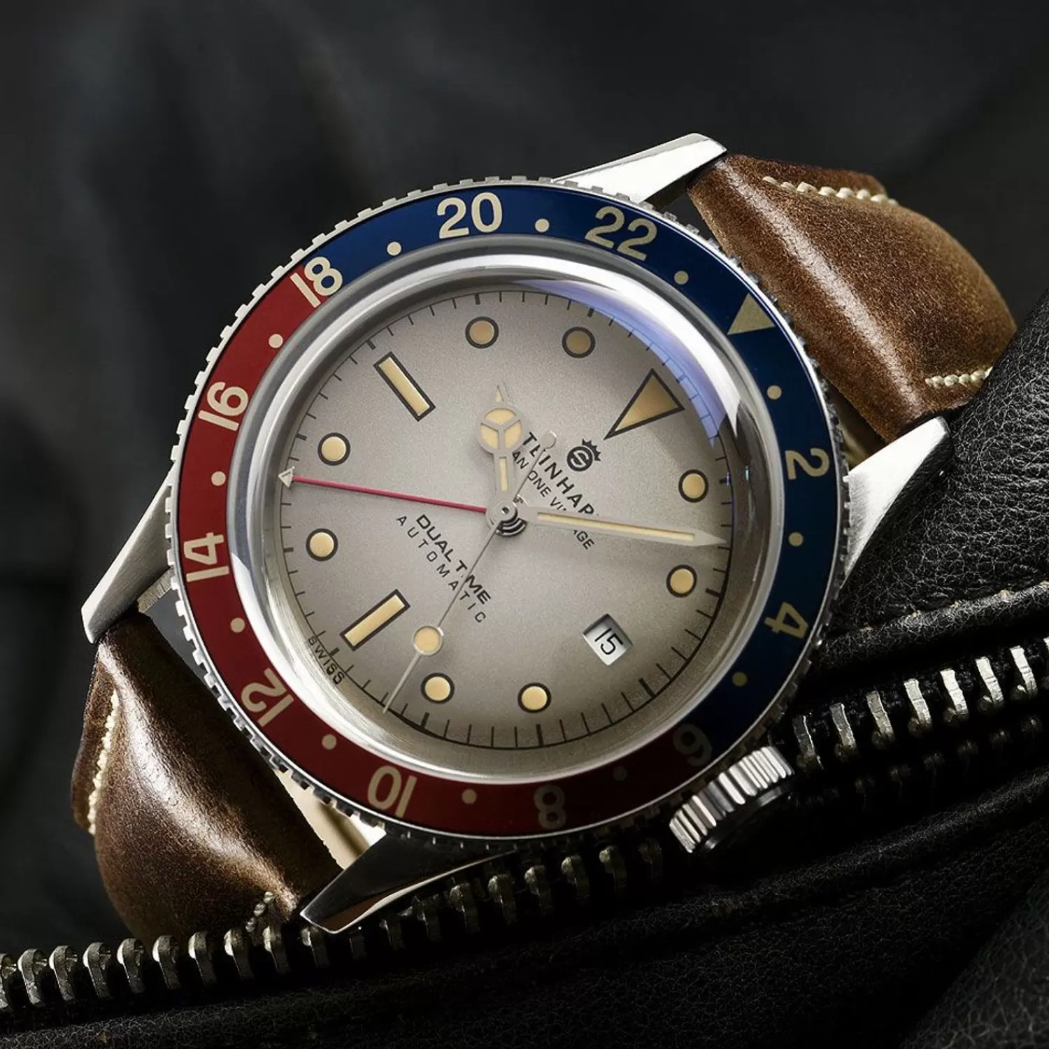 Ocean One Vintage Dual Time Premium Dykkerur*Steinhart Watches Outlet
