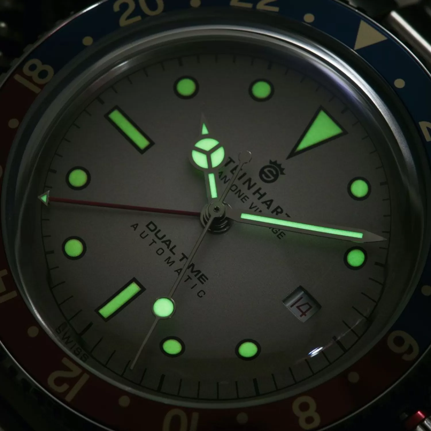 Ocean One Vintage Dual Time Premium Dykkerur*Steinhart Watches Outlet