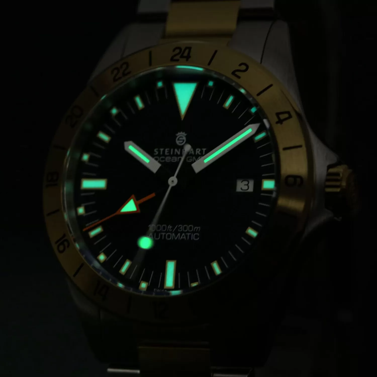 Ocean One Vintage Gmt Two-Tone*Steinhart Watches Clearance