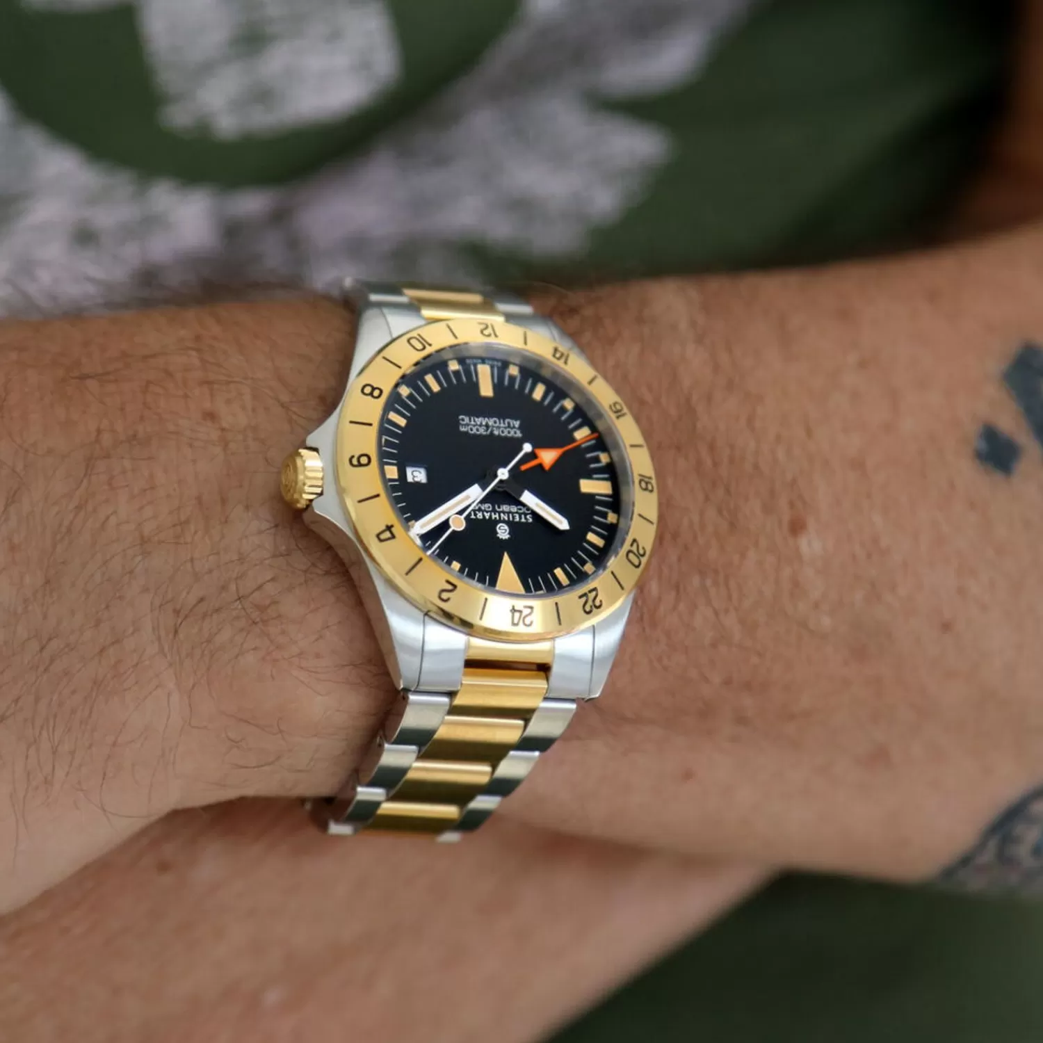 Ocean One Vintage Gmt Two-Tone*Steinhart Watches Clearance