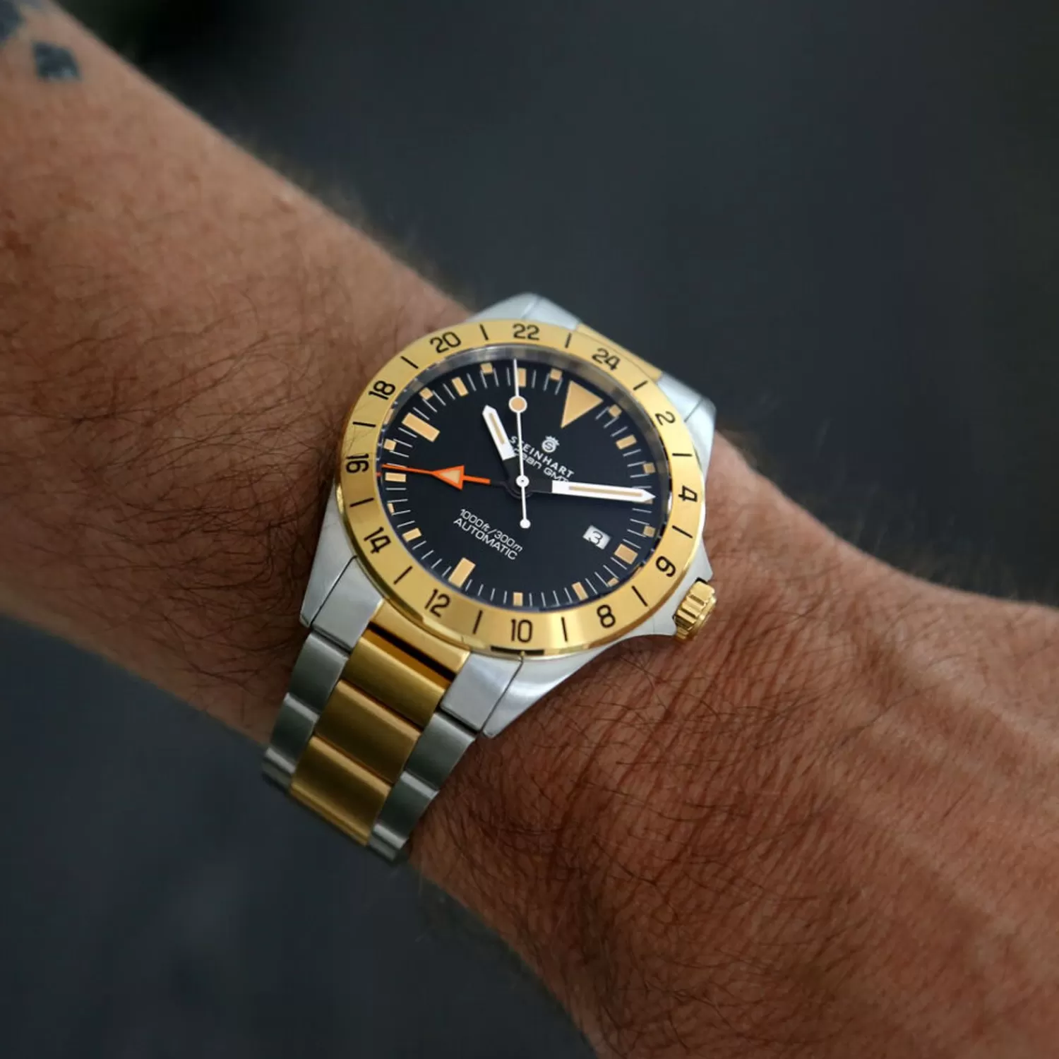 Ocean One Vintage Gmt Two-Tone*Steinhart Watches Clearance
