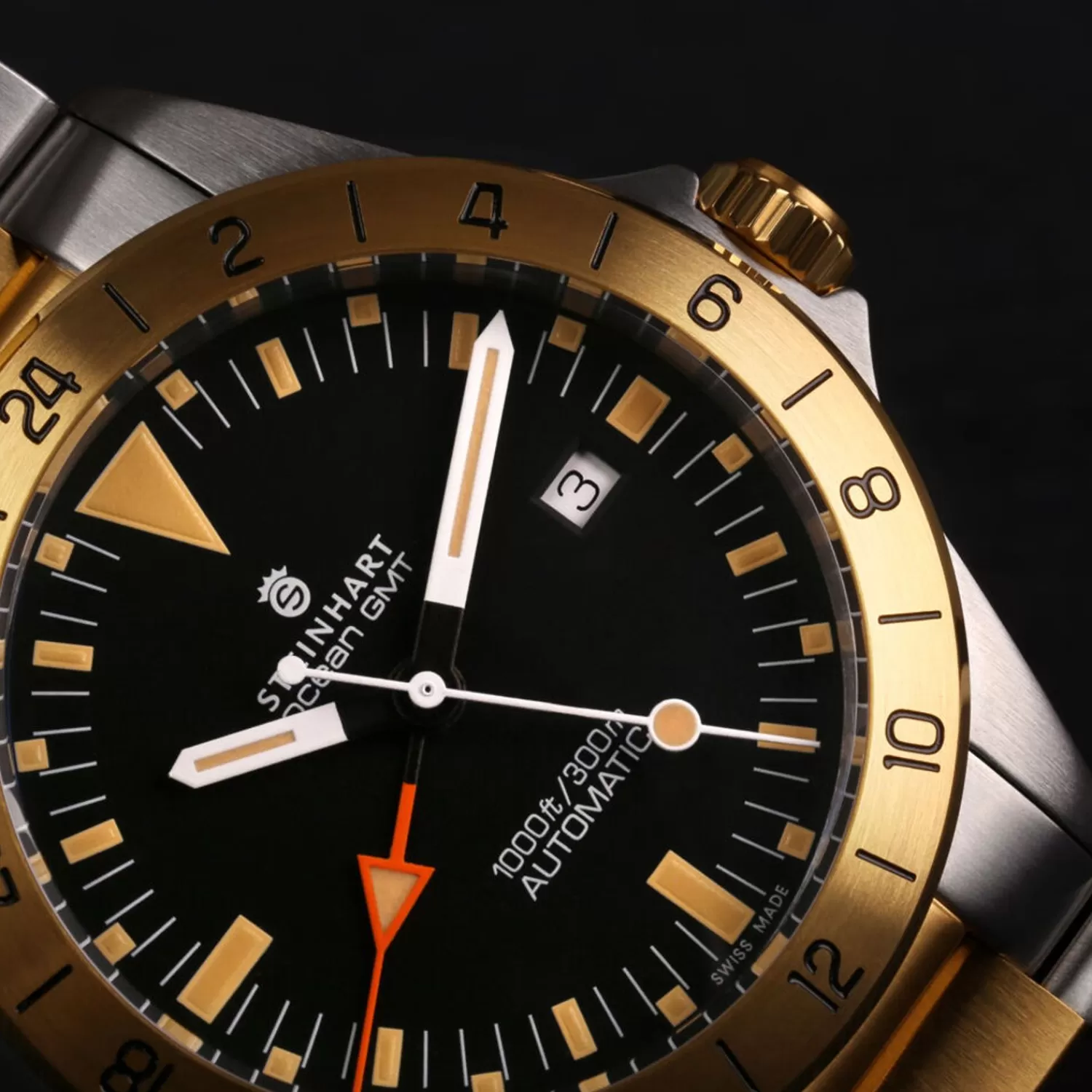 Ocean One Vintage Gmt Two-Tone*Steinhart Watches Clearance