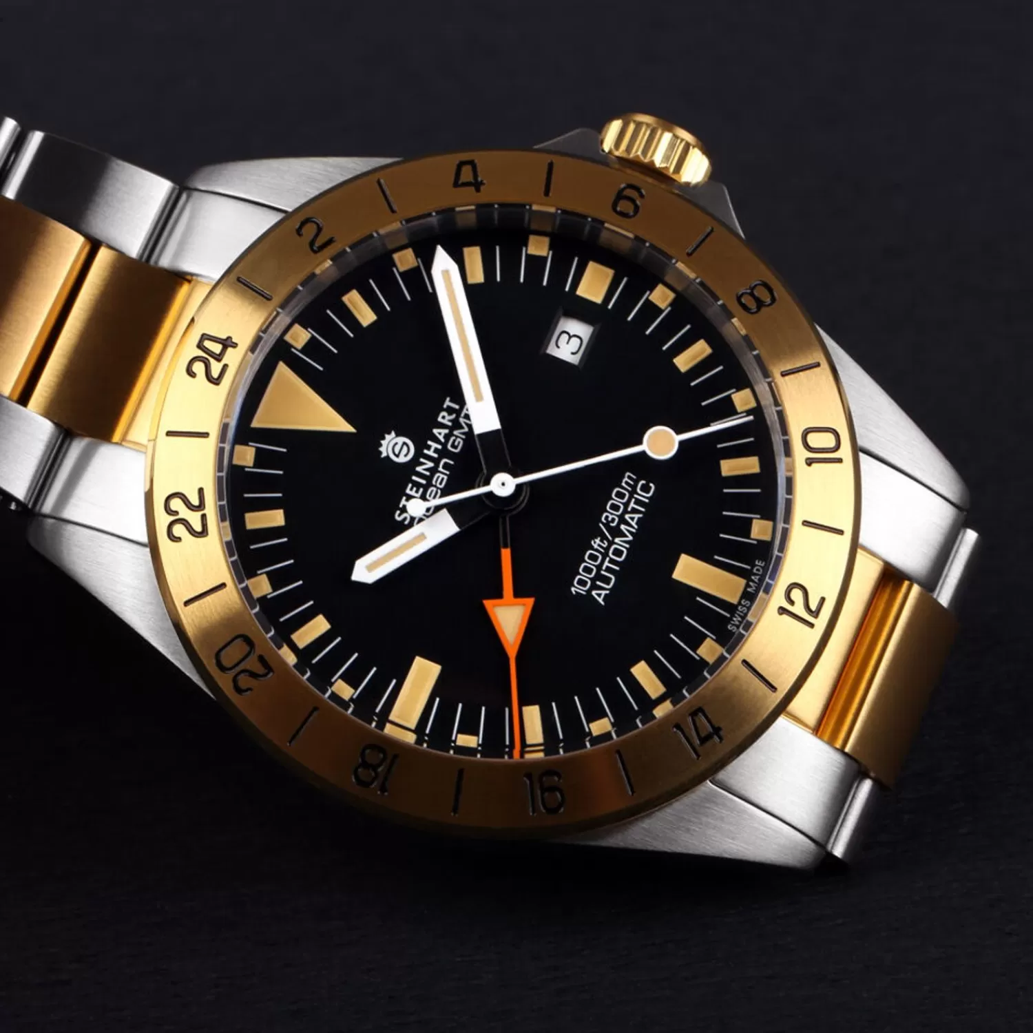 Ocean One Vintage Gmt Two-Tone*Steinhart Watches Clearance