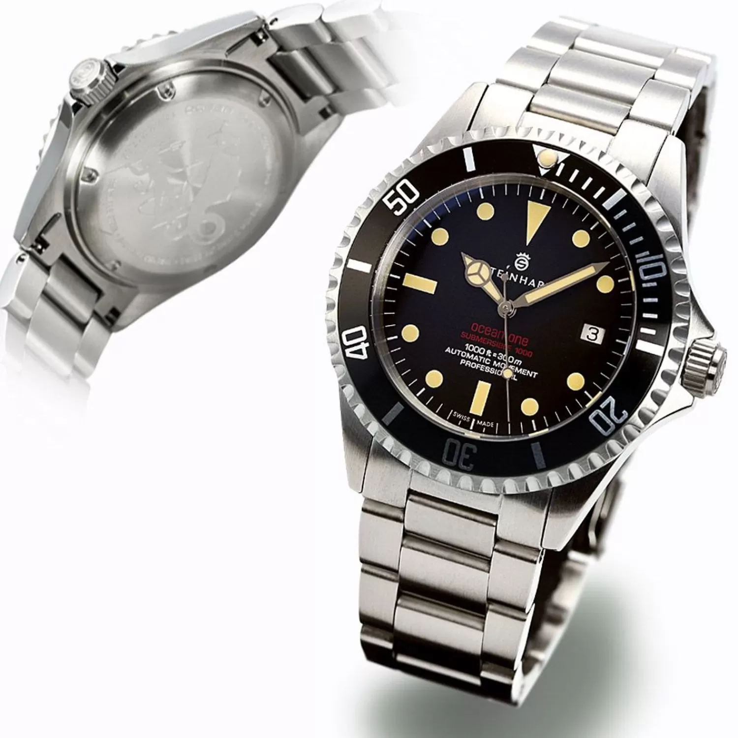 Ocean One Vintage Rodt Dykkerur*Steinhart Watches Store