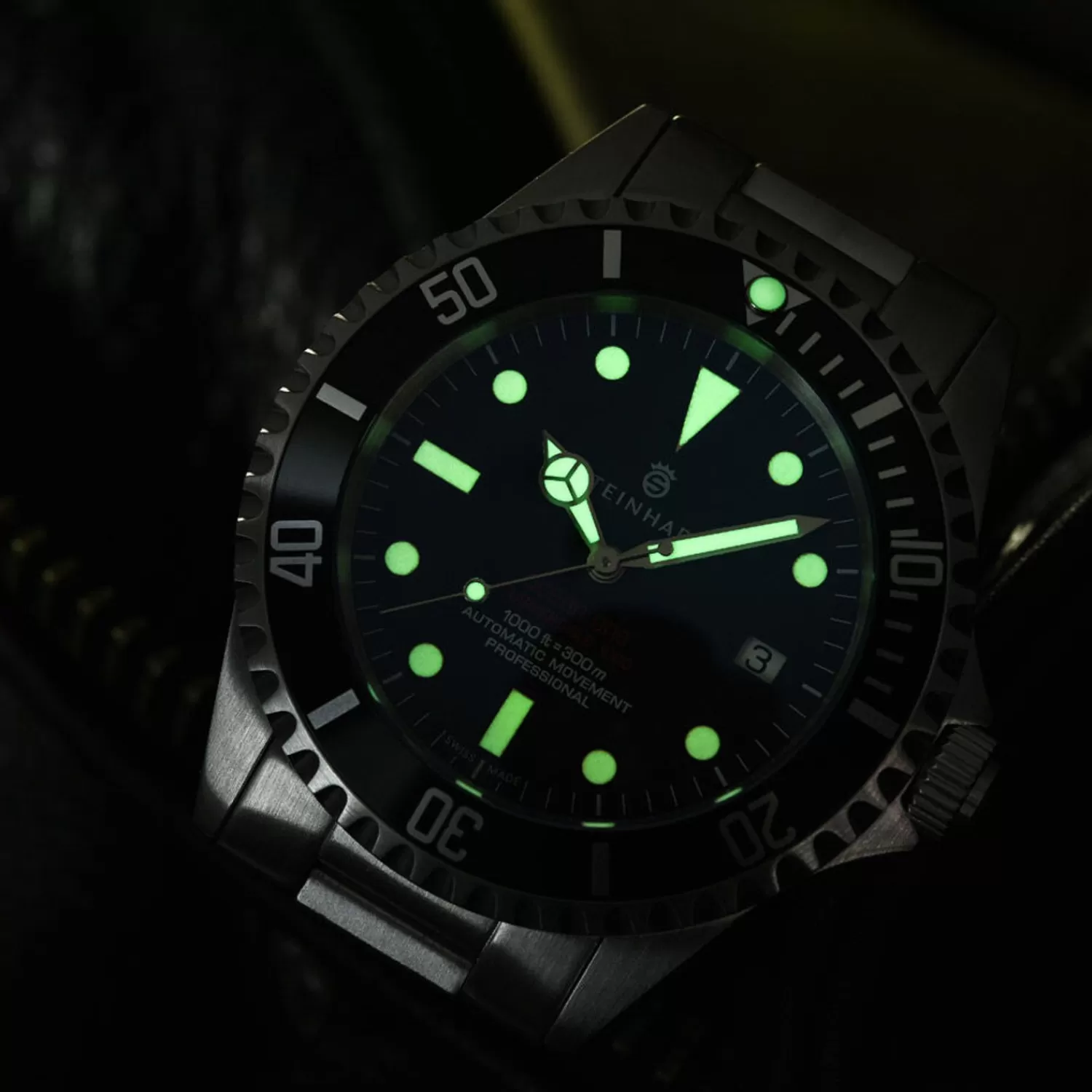 Ocean One Vintage Rodt Dykkerur*Steinhart Watches Store