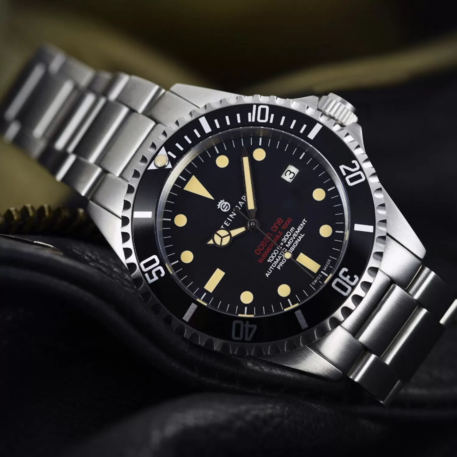 Ocean One Vintage Rodt Dykkerur*Steinhart Watches Store