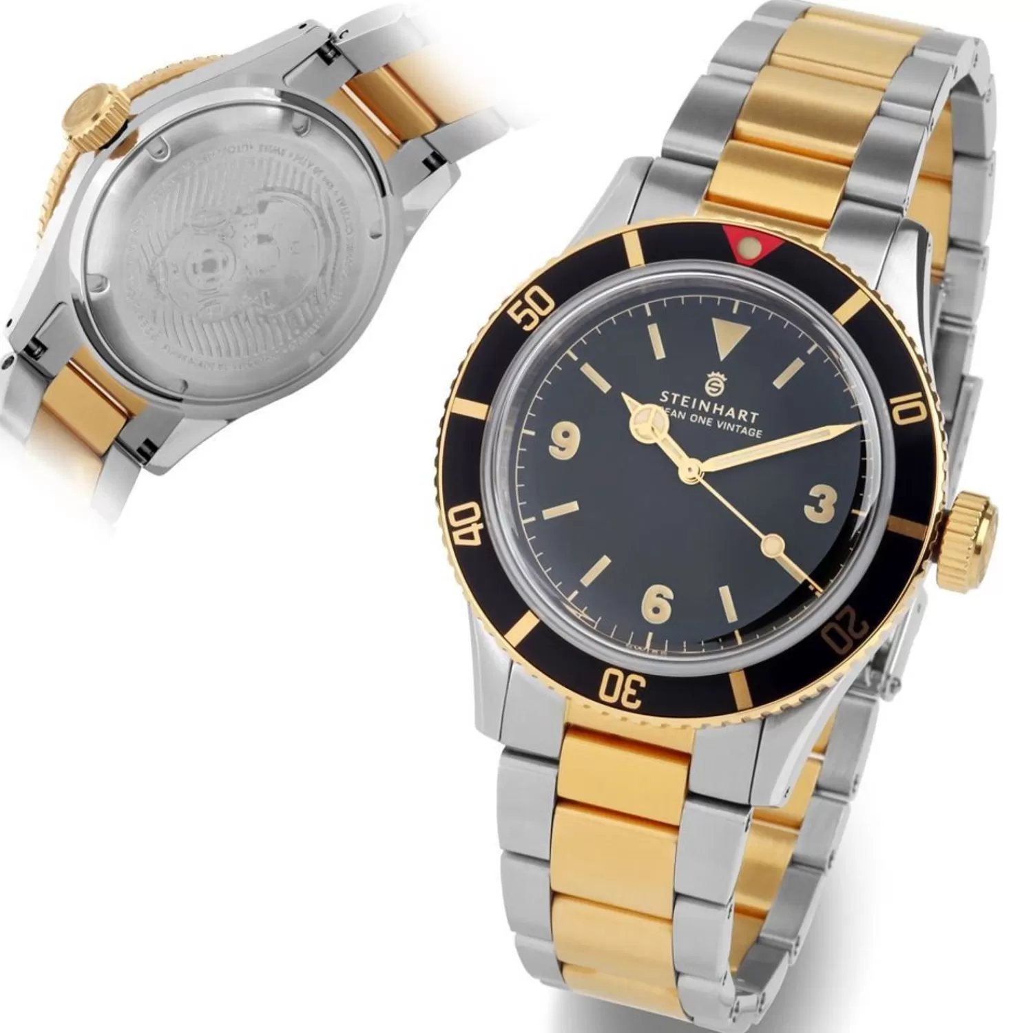 Ocean One Vintage Two-Tone Diver Watch*Steinhart Watches Hot
