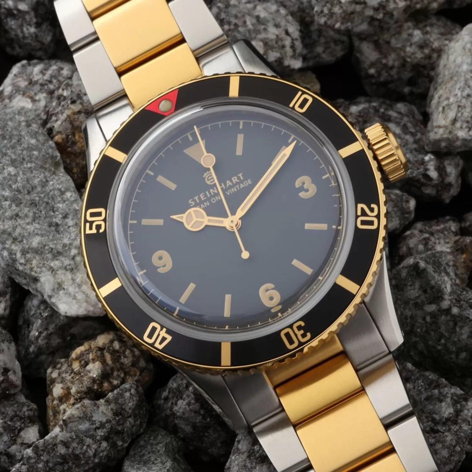 Ocean One Vintage Two-Tone Diver Watch*Steinhart Watches Hot