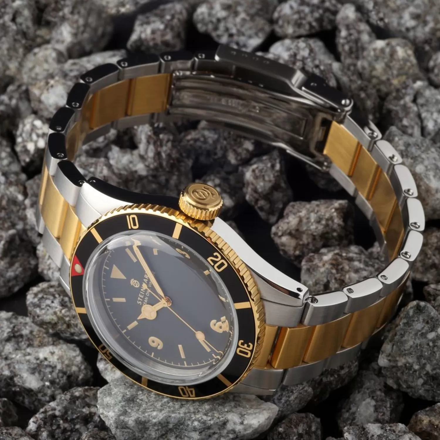 Ocean One Vintage Two-Tone Diver Watch*Steinhart Watches Hot