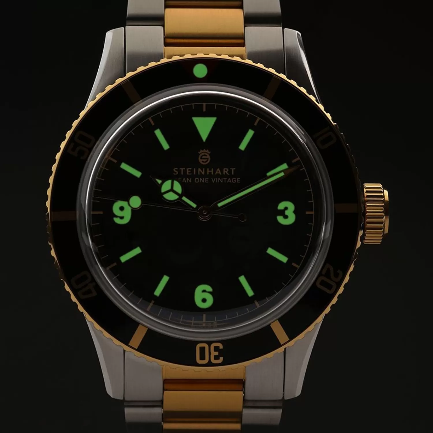 Ocean One Vintage Two-Tone Diver Watch*Steinhart Watches Hot