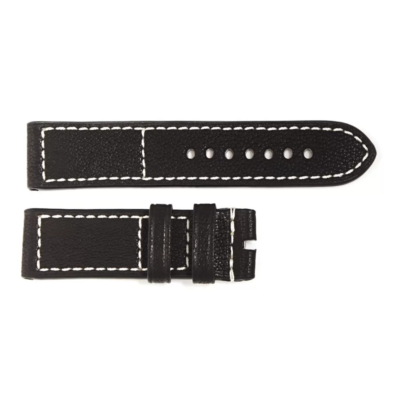 Rem Sort Gammel Vintage, Hvide Syninger, Str. L*Steinhart Watches Shop